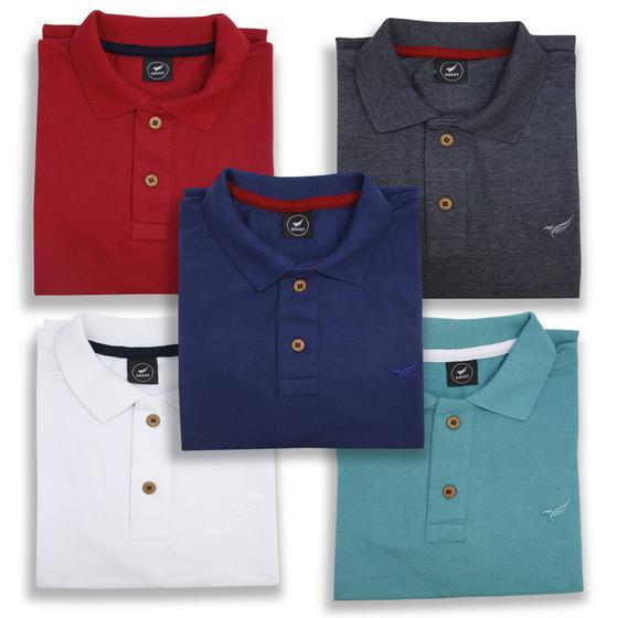 Pack of 5 Polo T-Shirts for Men | Accedoria